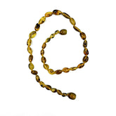 "KIDDO" Fossil Amber Small Nugget Baby Necklace