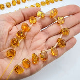 Cognac Amber Free Shape Bead
