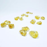 Lemon Amber Crystal Cut Stone
