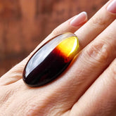 Gradient Amber Free Shape Cabochon
