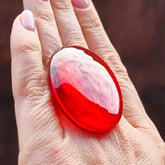 Red Amber Free Shape Cabochons