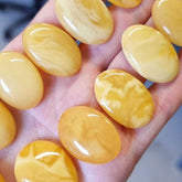 Milky Amber Free Shape Cabochons