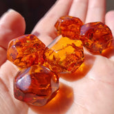 Cognac Amber Crystal Cut Stone