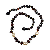 "KIDDO" Cherry Amber Baroque Beads Baby Necklace