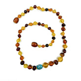 "KIDDO" Multi-Color Amber Baroque Beads Baby Necklace