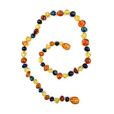 "KIDDO" Multi-Color Amber Baroque Beads Baby Necklace
