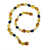 "KIDDO" Multi-Color Amber Small Nugget Baby Necklace