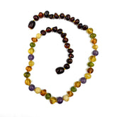 "KIDDO" Multi-Color Amber Baroque Beads Baby Necklace