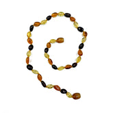 "KIDDO" Multi-Color Amber Nugget Beads Baby Necklace