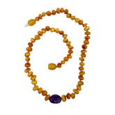 "KIDDO" Multi-Color Amber Baroque Beads Baby Necklace