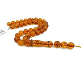 Cognac Amber Round 7 mm Islamic Prayer Beads