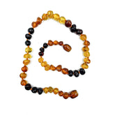 "KIDDO" Multi-Color Amber Baroque Beads Baby Necklace