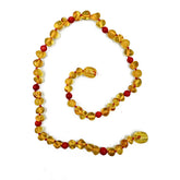 "KIDDO" Lemon Amber Baroque Beads Baby Necklace