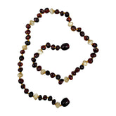 "KIDDO" Cognac Amber Baroque Beads Baby Necklace