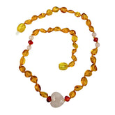 "KIDDO" Lemon Amber Baroque Beads Baby Necklace