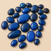 Blue Amber Free Shape Cabochons