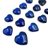 Blue Amber Heart Shape Amber Stones