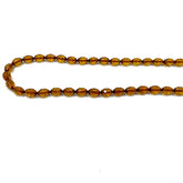 Cognac Amber Faceted Olive Beads