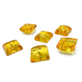 Lemon Amber Calibrated Square Cabochon