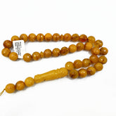 Antique Amber Faceted Round Shape 11 mm Islamic Prayer Bead