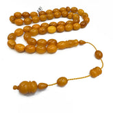 Antique Amber Egg Shape 13x11 mm Islamic Prayer Beads