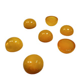 Antique Amber Calibrated Round Cabochons