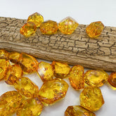 Lemon Amber Crystal Cut Stone