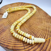 White With Yellow Amber Tablet Shape 9x5 mm Islamic Prayer
