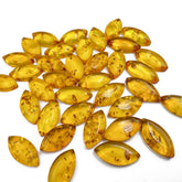 Lemon Amber Calibrated Marquise Cabochons