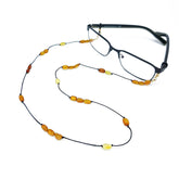 Multi-Color Amber Small Nugget Beaded Eyeglasses String