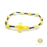 Milky Amber Free Shape Beads Catholic Rosaries - Bracelet