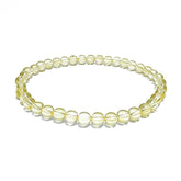 Lemon Amber Round Beads Stretch Bracelet