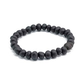 Cherry Amber Baroque Beads Stretch Bracelet