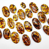 Cognac Amber Free Shape Cabochons