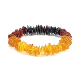Rainbow Amber Chips Stretch Bracelet