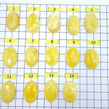 Milky Amber Calibrated Oval Cabochons
