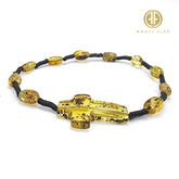 Fossil Amber Free Shape Beads Catholic Rosaries - Bracelet