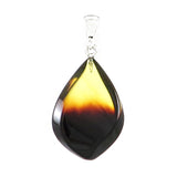 Gradient Amber Flame Pendant Sterling Silver - Amber Alex Jewelry