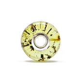 Light Fossil Amber Charm Bead - Amber Alex Jewelry