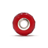 Red Amber Faceted Charm Bead - Amber Alex Jewelry