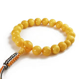 Milky Amber Round Beads Juzu Nenju Buddhist Prayer