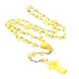 Milky Amber Baroque Beads Catholic Rosary