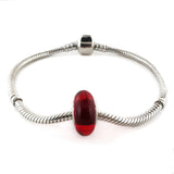 Red Amber Charm Bead