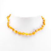 "KIDDO" Milky Amber Small Nuggets Baby Necklace