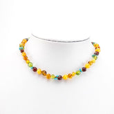 "KIDDO" Multi-Color Amber Baroque Beads Baby Necklace