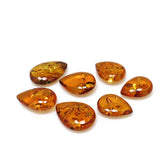 Cognac Amber Handmade Drop Stone - Amber Alex Jewelry