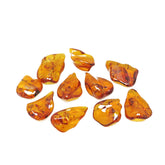 Cognac Amber Wave Shape Stone - Amber Alex Jewelry