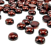 Cherry Amber Calibrated Round Cabochons 5pcs