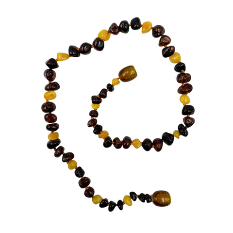 "KIDDO" Cherry & Milky Amber Baroque Beads Baby Necklace