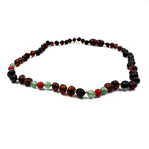 "KIDDO" Cherry Amber Baroque Beads Baby Necklace